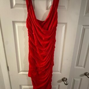 NWOT SHEIN Vibrant Red Backless Dress